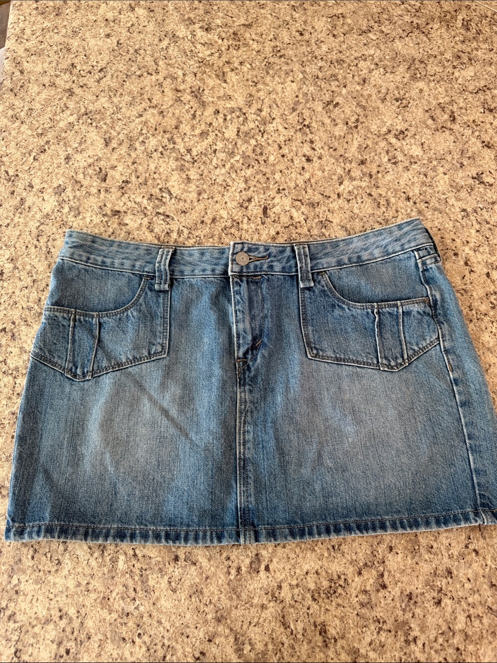 Classic Blue Denim Mini Skirt - Women